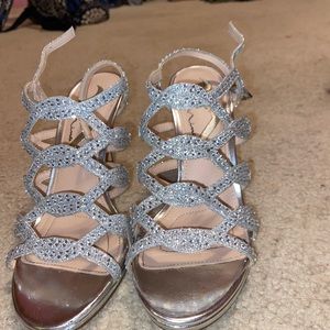 Silver Sparkly Heels